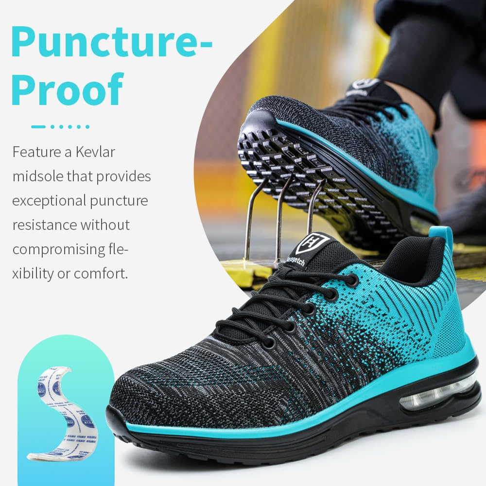 Scarpe Antinfortunistiche Uomo Donna Scarpe da Lavoroleggere Alte Comode Scarpe Sicurezza