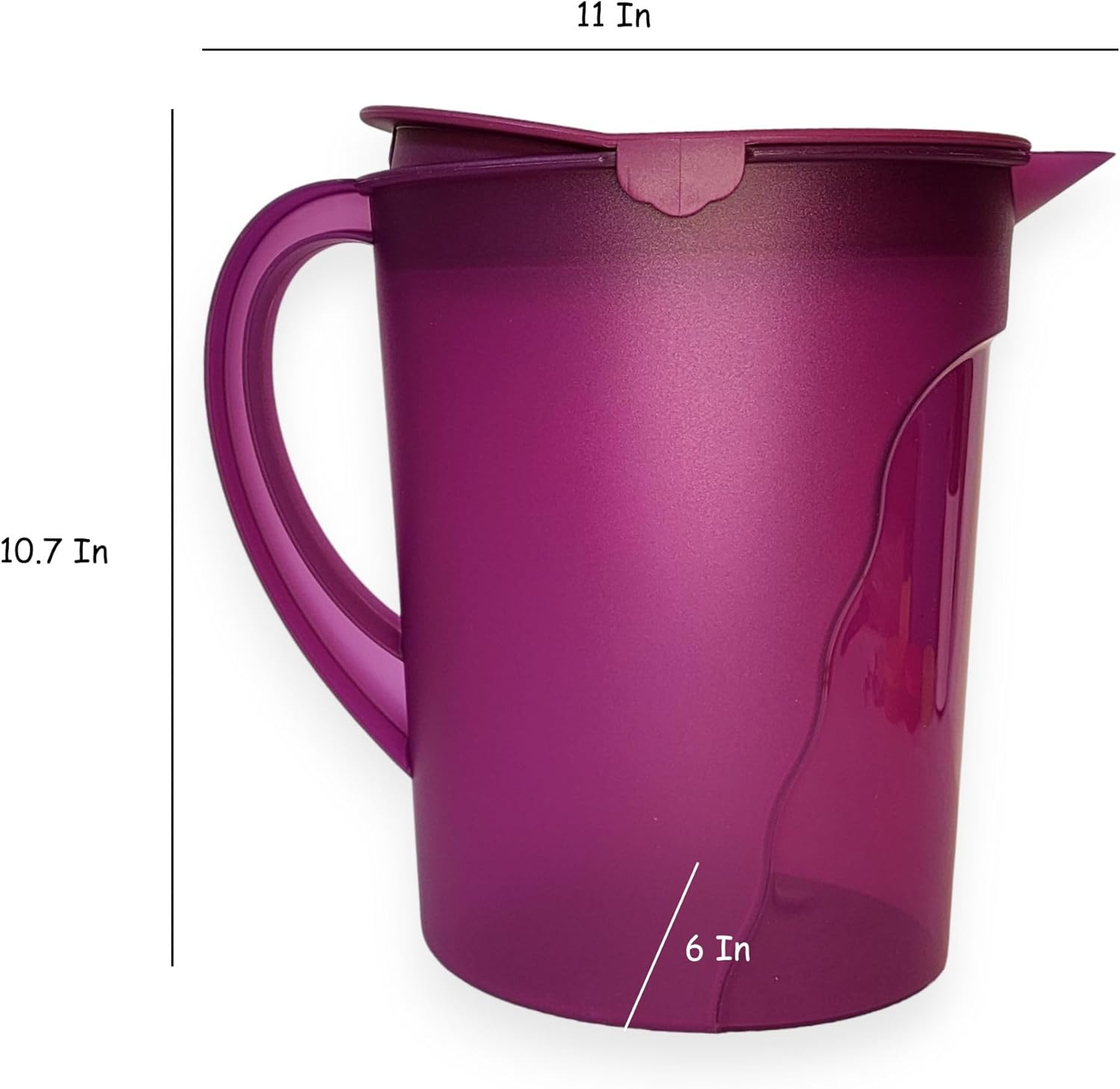 Tupperware Impressions 1 Gallon Pitcher Berry Purple