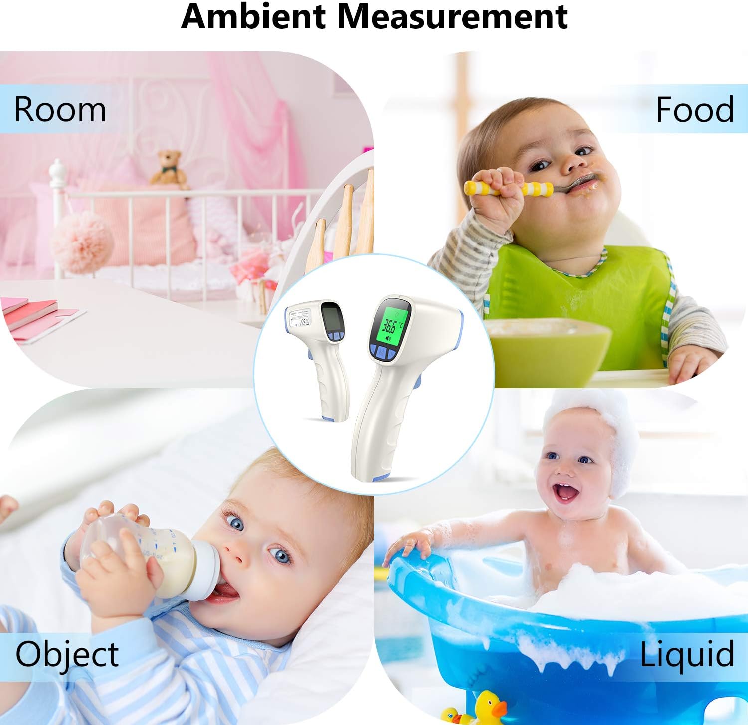Forehead Thermometer, Non Contact Thermometer for Forehead and Object