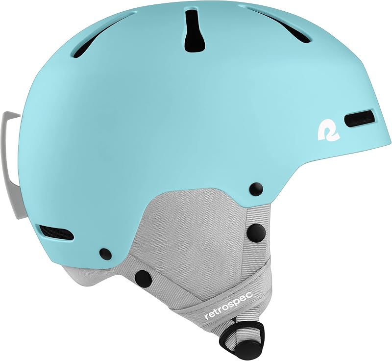 Comstock Casco de esquí y snowboard para niños con carcasa de ABS, protección contra impactos EPS y 10 respiraderos de refrigeración - Equipo de deportes de invierno ajustable, clip para lentes