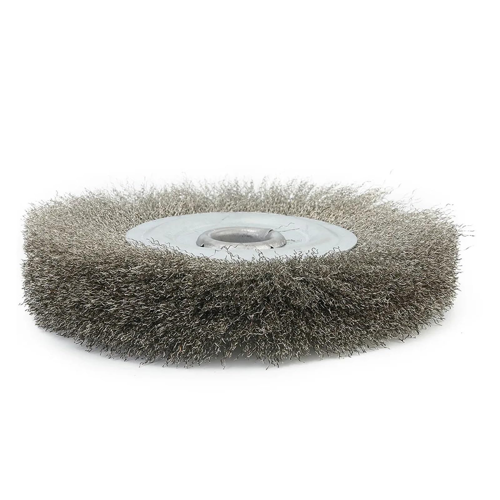 125 mm 5 cali zwinięta krawędź szczotka druciana ze stali nierdzewnej szlifierka ławka szlifierka 16 mm otwór metal gratowanie polerowanie narzędzie