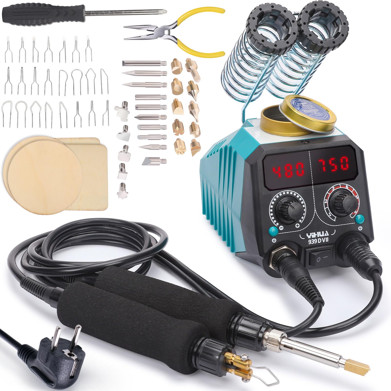 WEP 939D-V Wood Pyrographer Kit 250-750℃/482-1382℉ - Adjustable