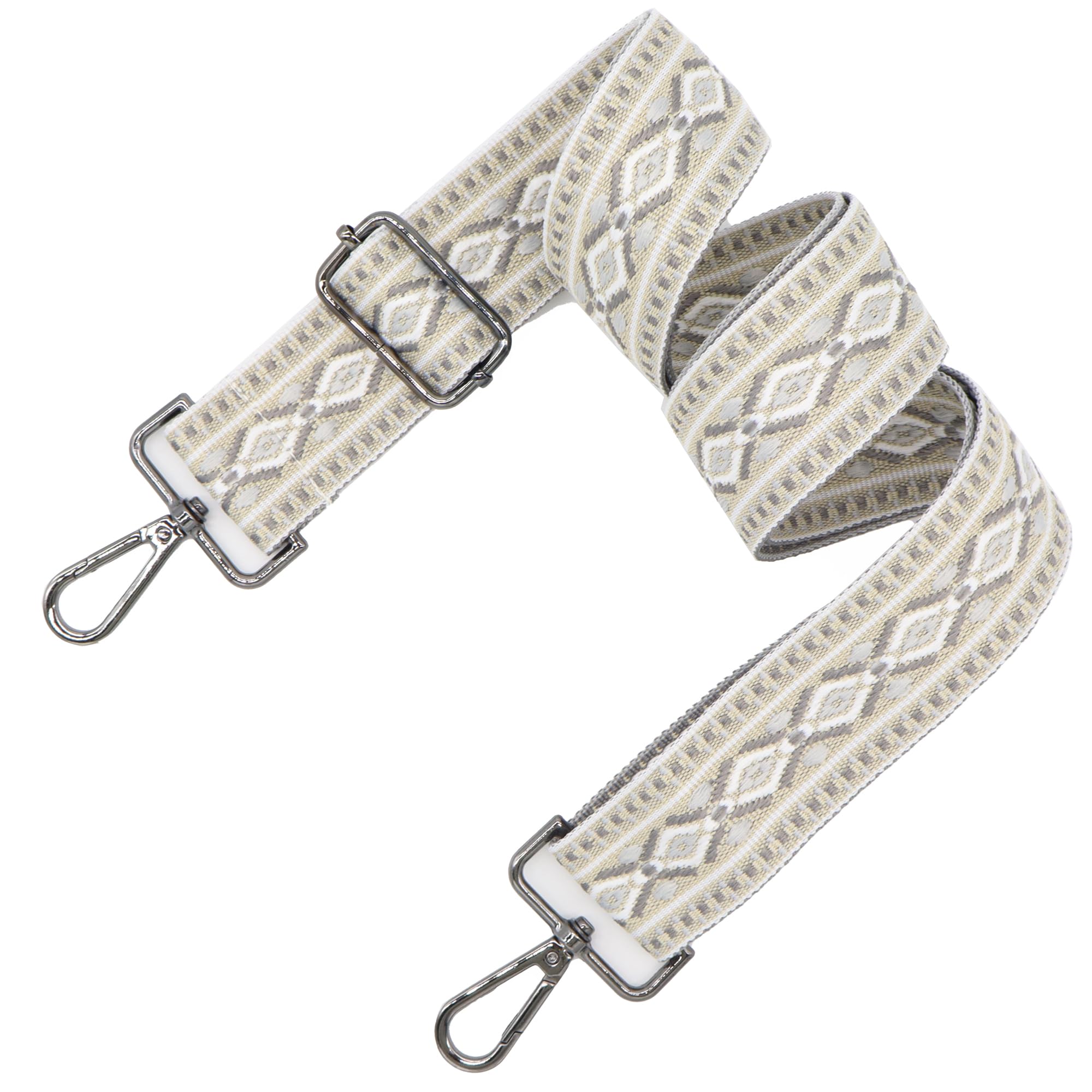 LEMEDE Purse Strap Adjustable Replacement Crossbody Bag Straps Retro Jacquard Embroidery Shoulder Straps for Shoulder Bag