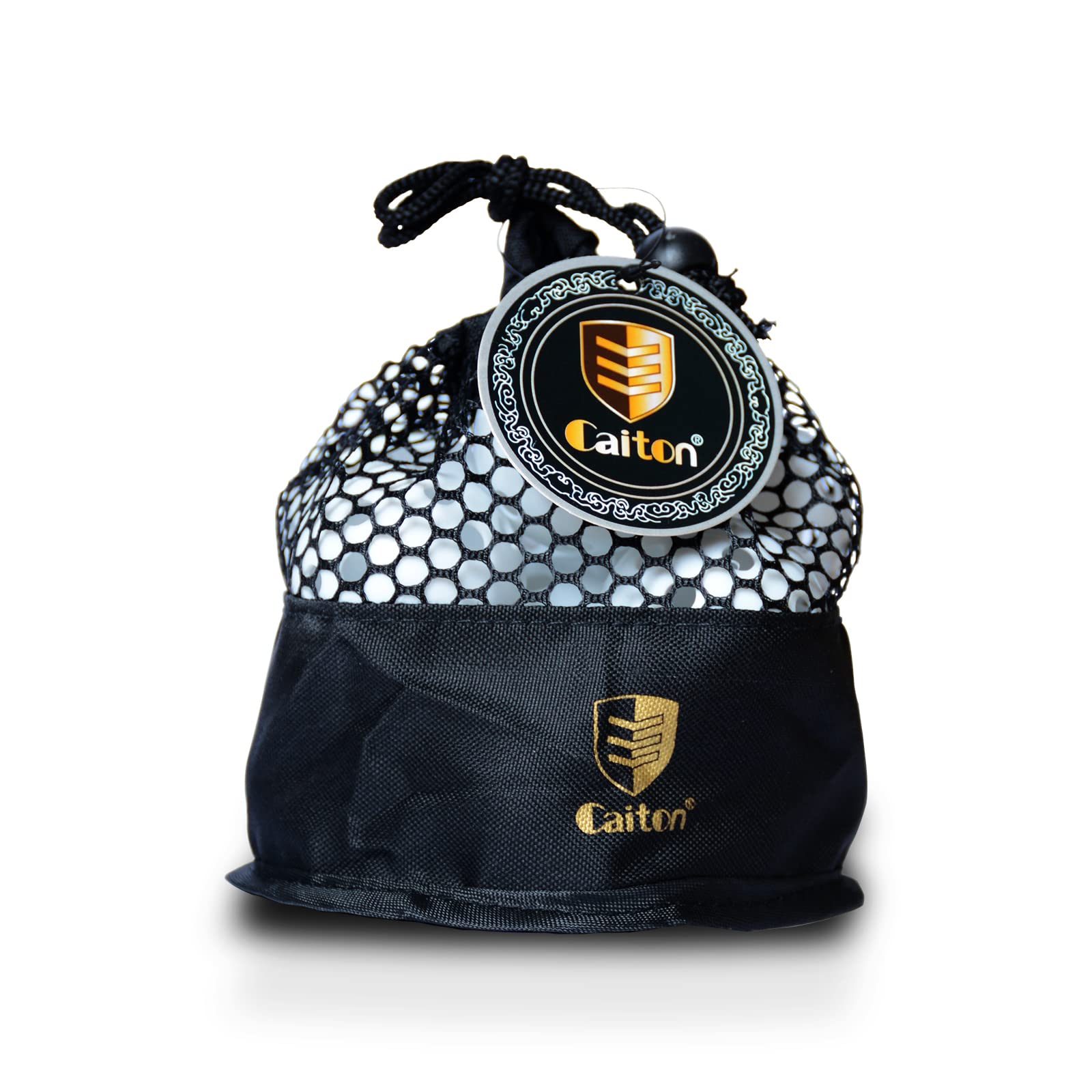 CAITON Golf Practice Balls, Indoor Swing Training Golf Ball, Airflow Holes Plastic Balls, Durable Golf Ball for Living Room, Golf Course, Yard