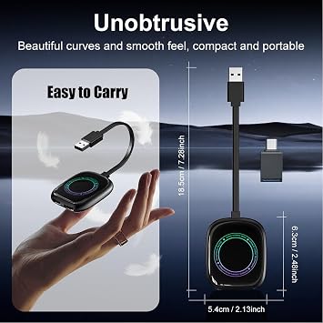オートバイ 有線 Android オートアダプター | USB CarPlay AIボックス ハーレー&インディアン用 | 安定したプラグアンドプレイナビゲーション&メディアストリーミング