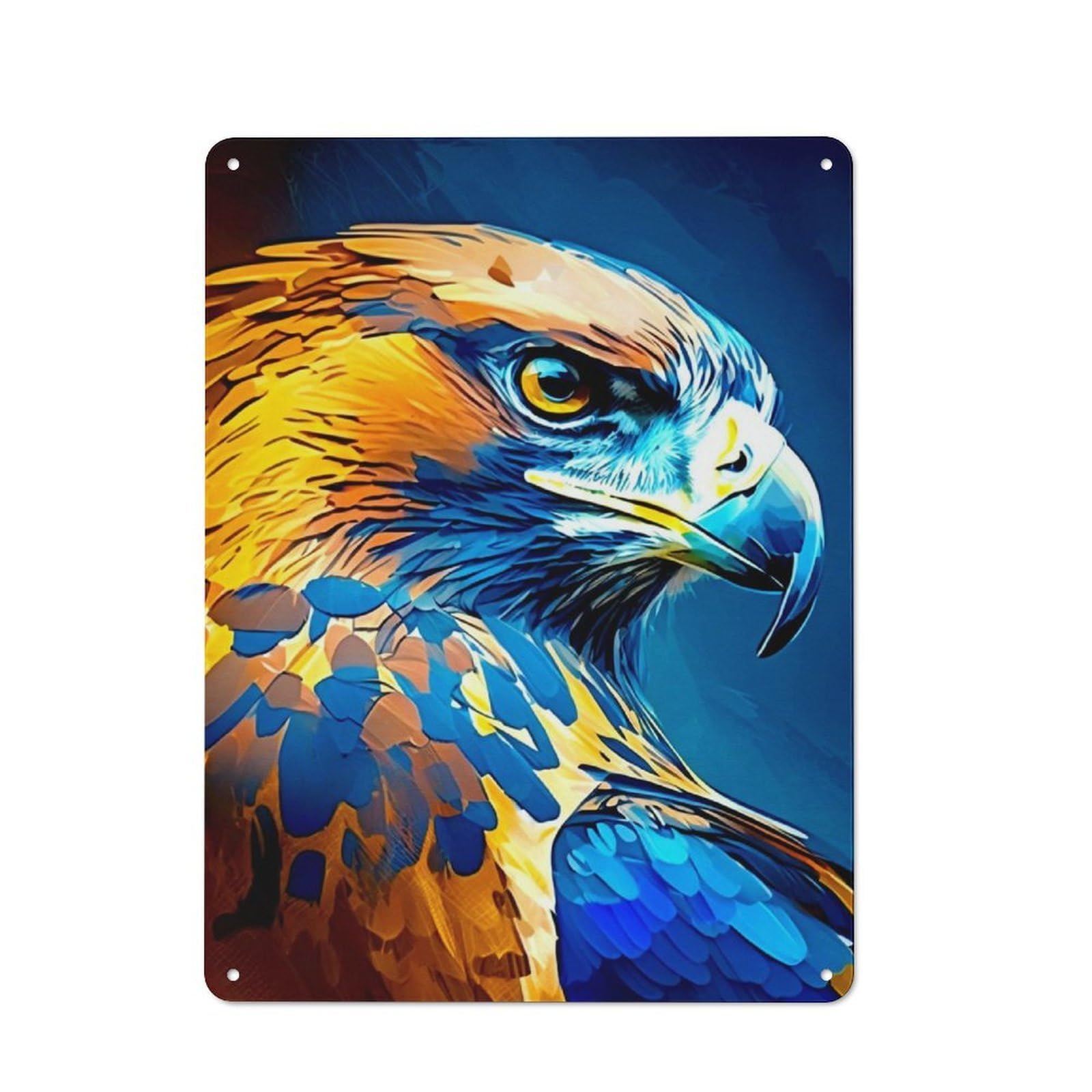 Junmoney Eagle Rustic Tin Sign 40X30cm For Garden Room Or Summerhouse, New-Space Wall Decor For Garden Room Decor Fans