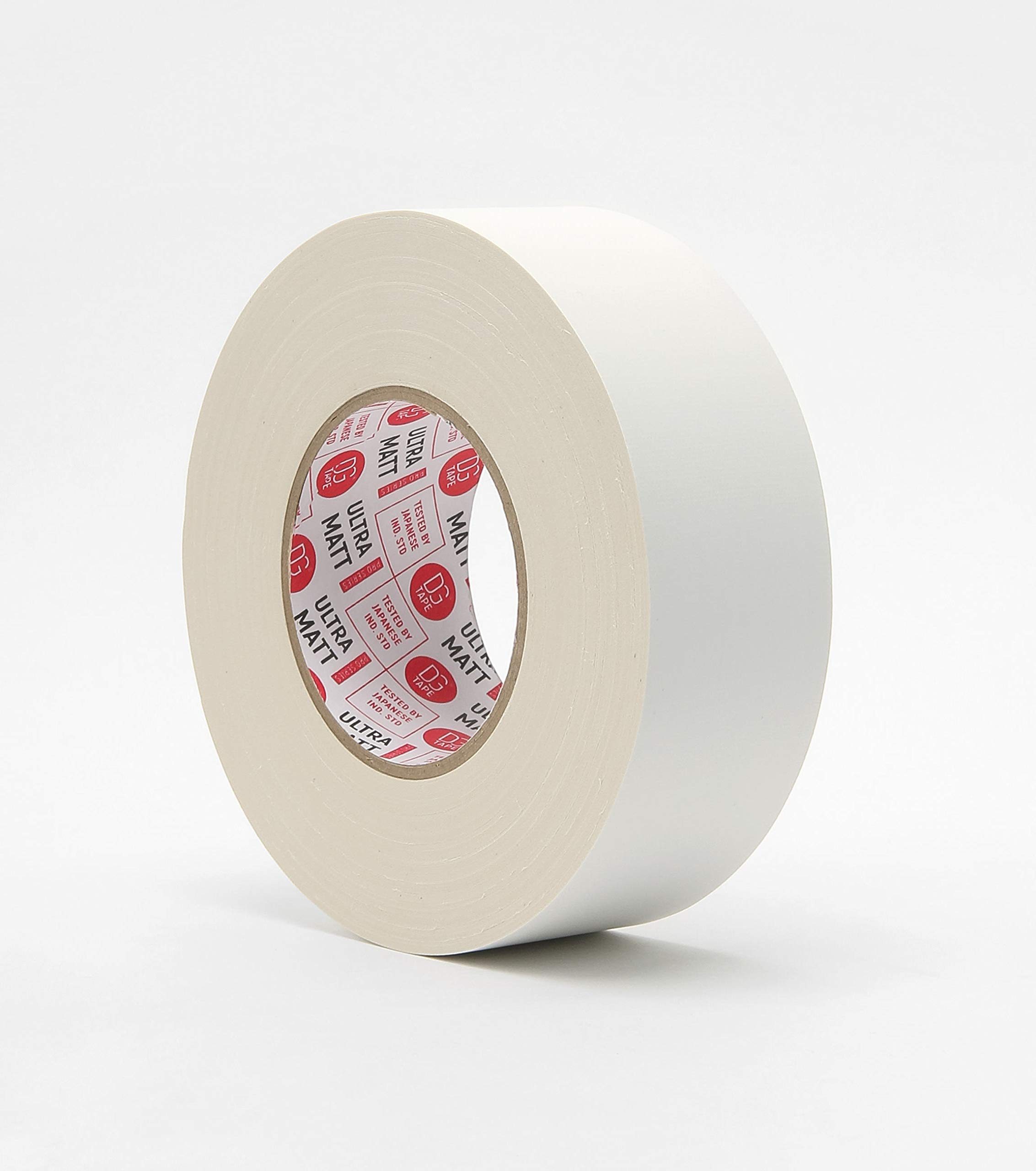 DGTAPE 2in X 60ya - White ultraMATT Wide Gaffer Tape - Matte Finish Professional Grade &amp; Perfect Natural Rubber Adhesive Back. Non-Reflective &amp; Ease Tear by Hand UM50/50/W (2 in X 60 ya, White)