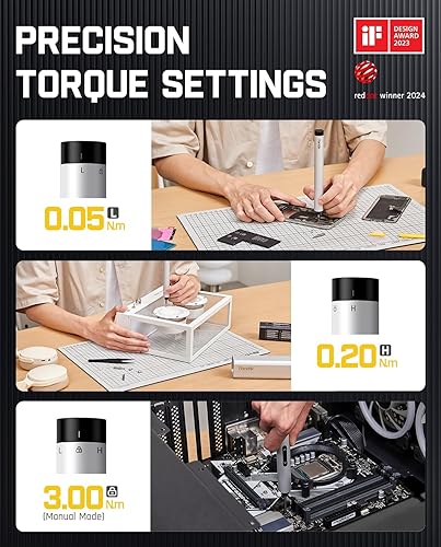 Miniatura 2 de Fanttik Mini destornillador eléctrico E1 Max 3.7V, destornillador eléctrico de precisión, brocas magnéticas 50 en 1, máximo 3 N.m, almacenamiento