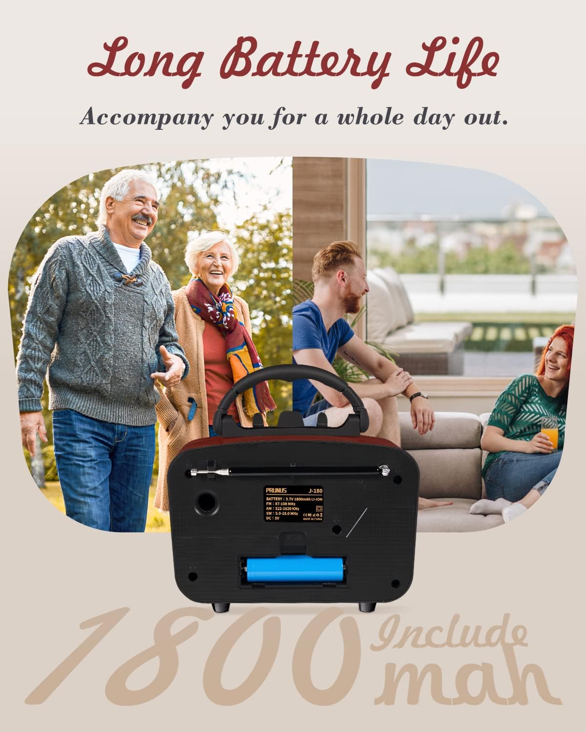 PRUNUS J-180 battery compartment