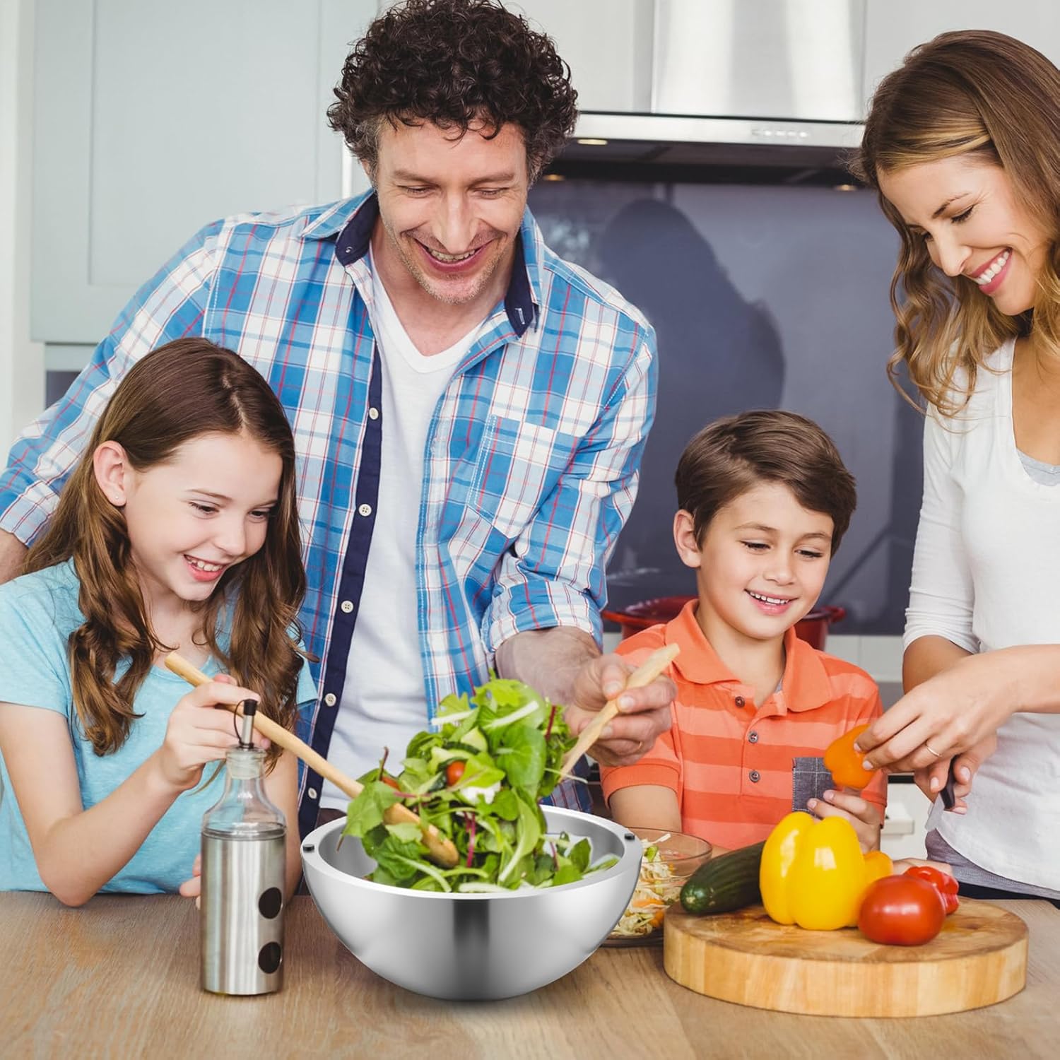 Honeydak 1 Pack 70 oz Dip Chiller Bowl Stainless Steel Double Walled Insulated Ice Serving Bowl for Parties Salsa, Guacamole, Condiments, Sauces, Salad & Food Hot or Cold