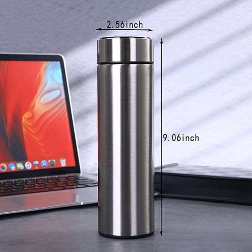 Miniatura 7 de Frasco al vacío para bebidas calientes, vasos deportivos, botella de agua de doble pared, taza de café térmica de acero inoxidable con tapas, taza