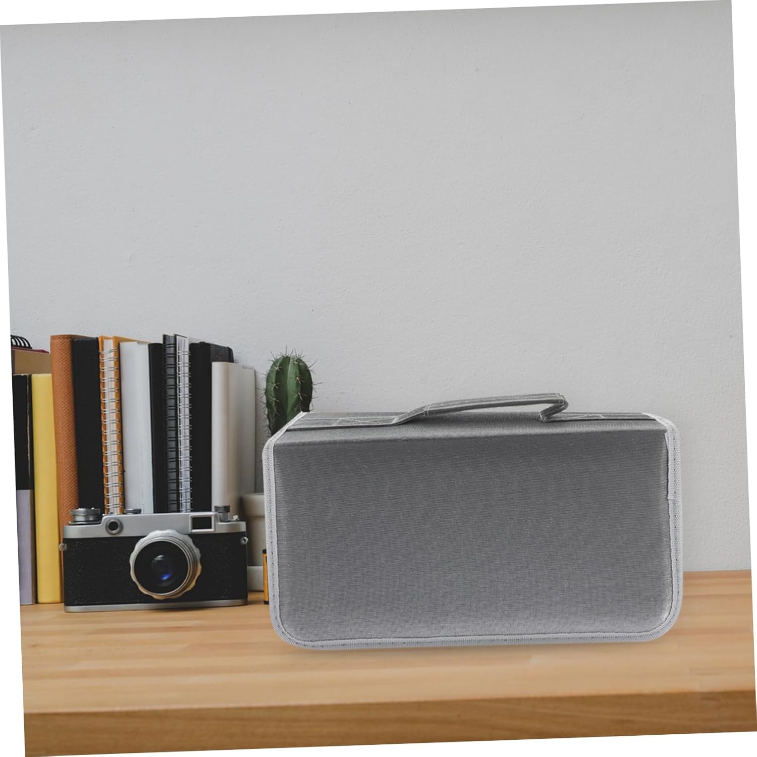 2pcs Cd Storage Case Large Capacity Cd Bag Zipper Case Holder Hard Shell Pouch Portable Disc Bag for Dvd