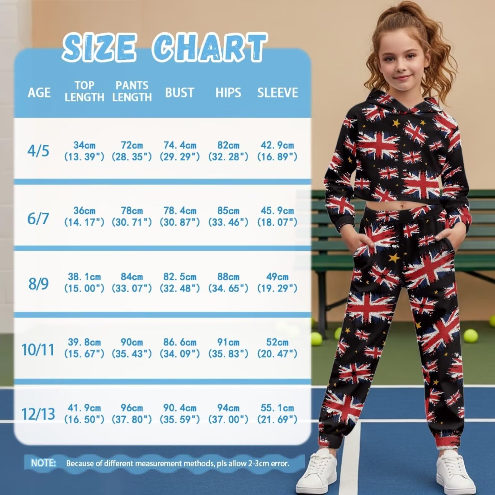 Kombinezon dla dziewczynek w wieku 4-13 lat krótki rękaw crop topy bluza z kapturem bluza i spodnie dresowe dla dzieci zestawy odzieży dziewczęcej