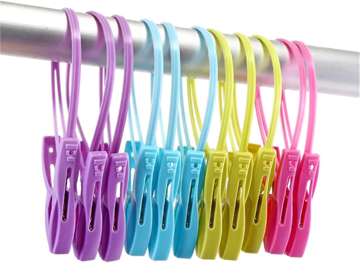 Clothes pins 30 PCS Strap Clip Socks Clips Plastic Clothespins Home Supplies