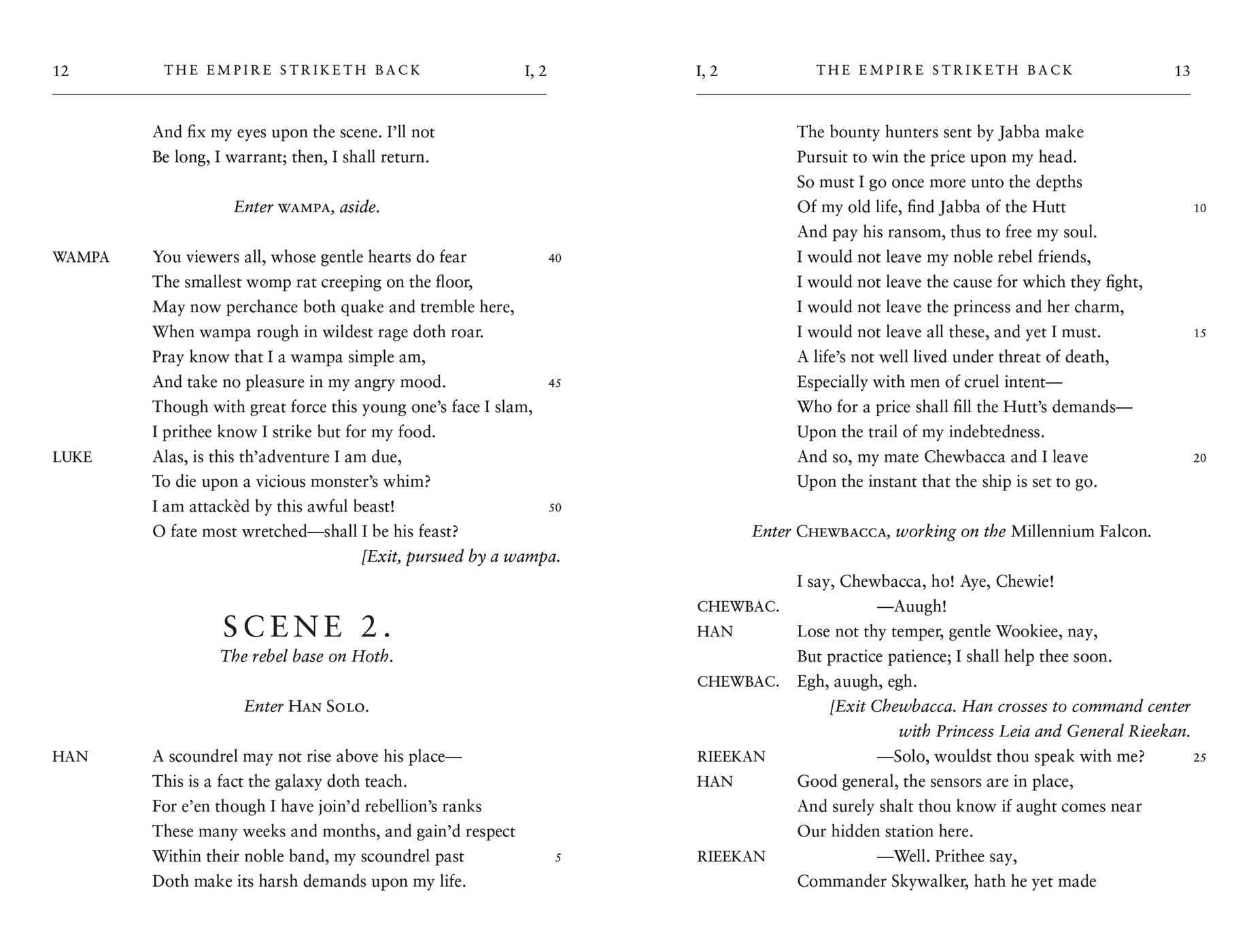 William Shakespeare's the Empire Striketh Back: Star Wars Part the Fifth