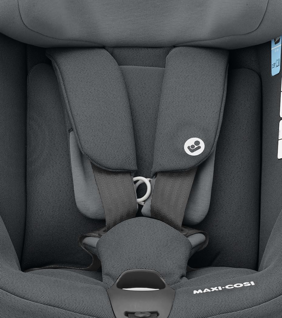 Maxi-Cosi Axissfix, i-Size, Silla de coche giratoria 360° isofix, silla auto reclinable y contramarcha para bebés 4 meses - 4 años, 61-105 cm, Authentic Graphite