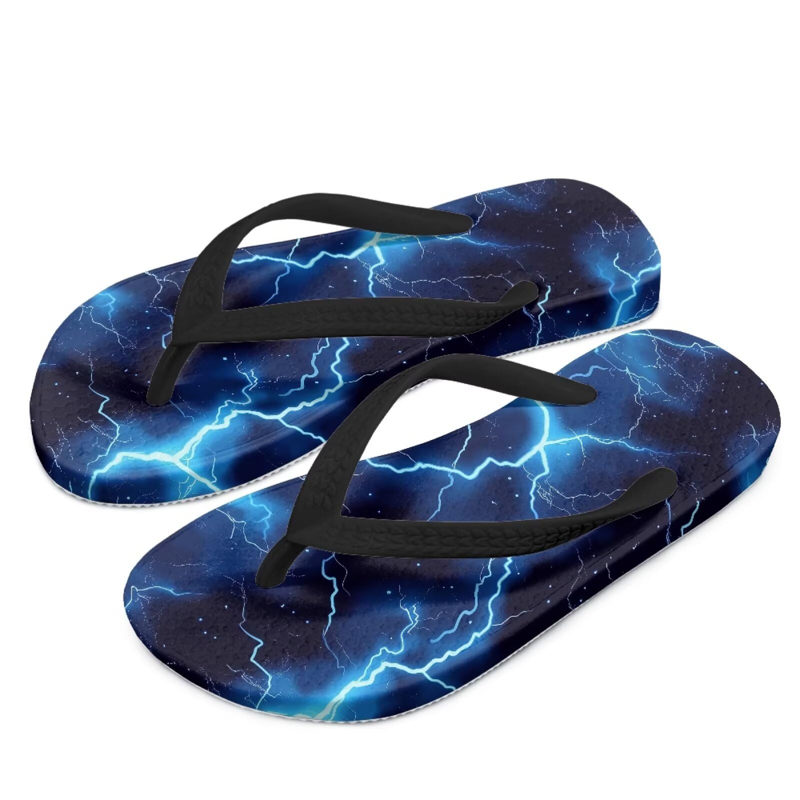 Chririnla Girls Summer Slippers Water Pool Sandals Blue Light Kids Comfort Indoor House Shoes Non Slip Quick Drying Shower Shoes for Boys Beach Water Shoes