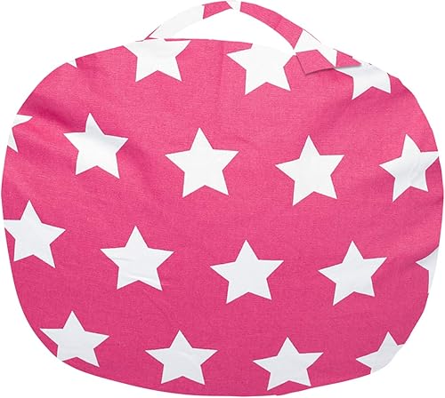 Miniatura 264 de Posh Stuffable - Sillón puff con almacenamiento para niños, contenedor de animales de peluche, organizador de juguetes de niños Lienzo Burbujas Azul