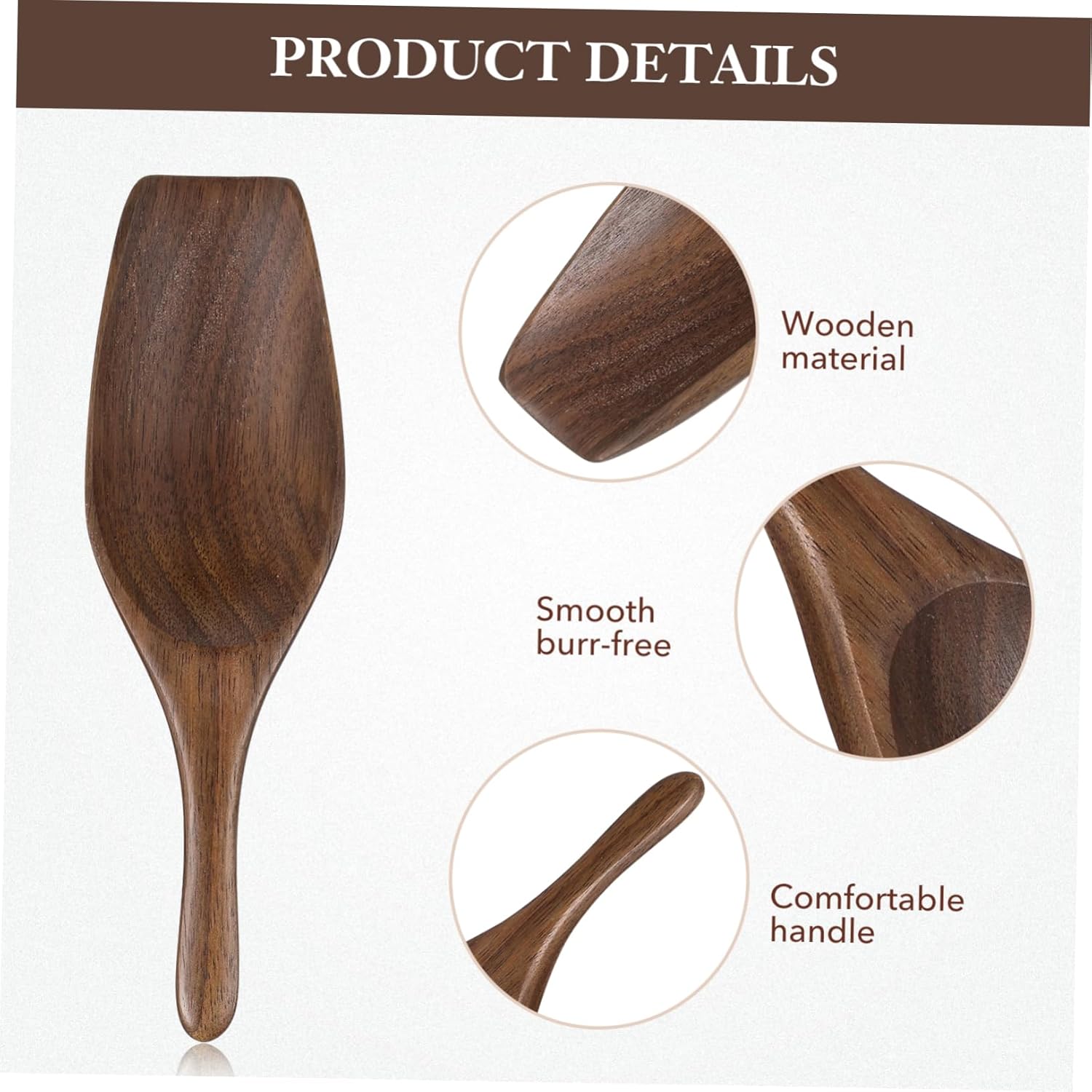 2pcs Practical Tea Reusable Scoop for Coffee Beans Loose Tea Elegant Natural Lightweight Easy to Use for Kitchen Travel