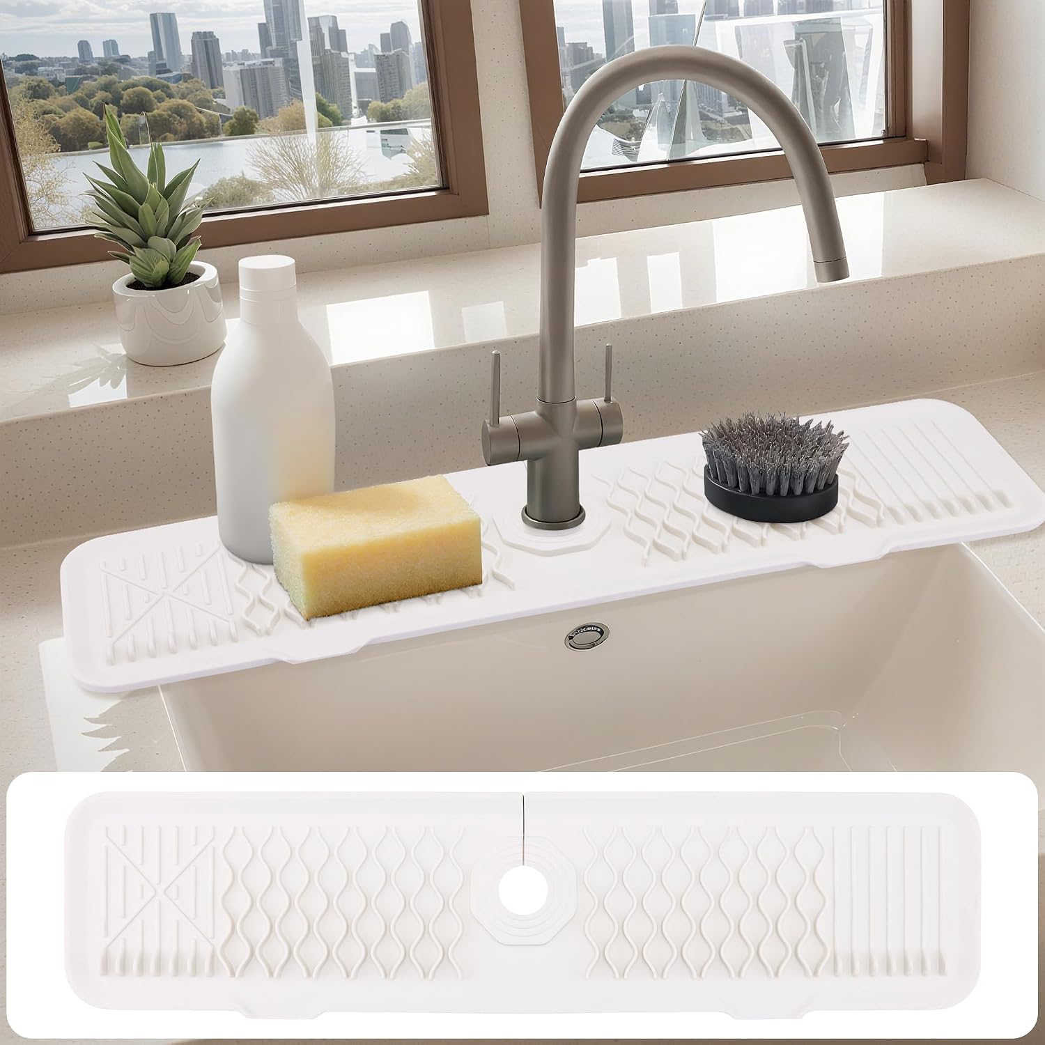Longer Faucet Mat, Kitchen Sink Mat, Kitchen Mat