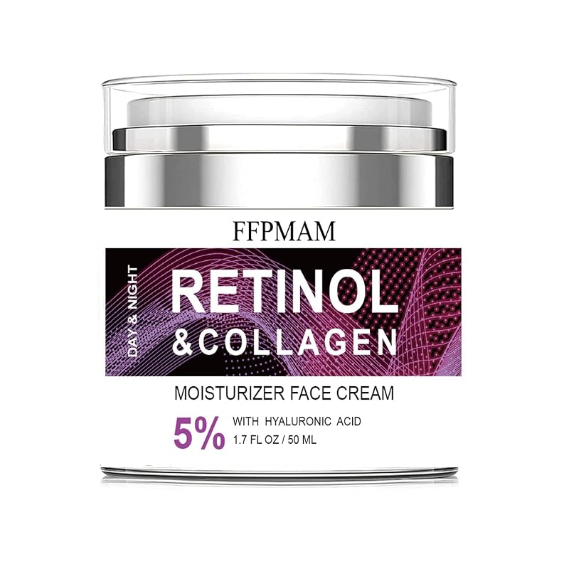 Creme facial FFPMAM com retinol, ácido hialurônico e colágeno, 50 mL