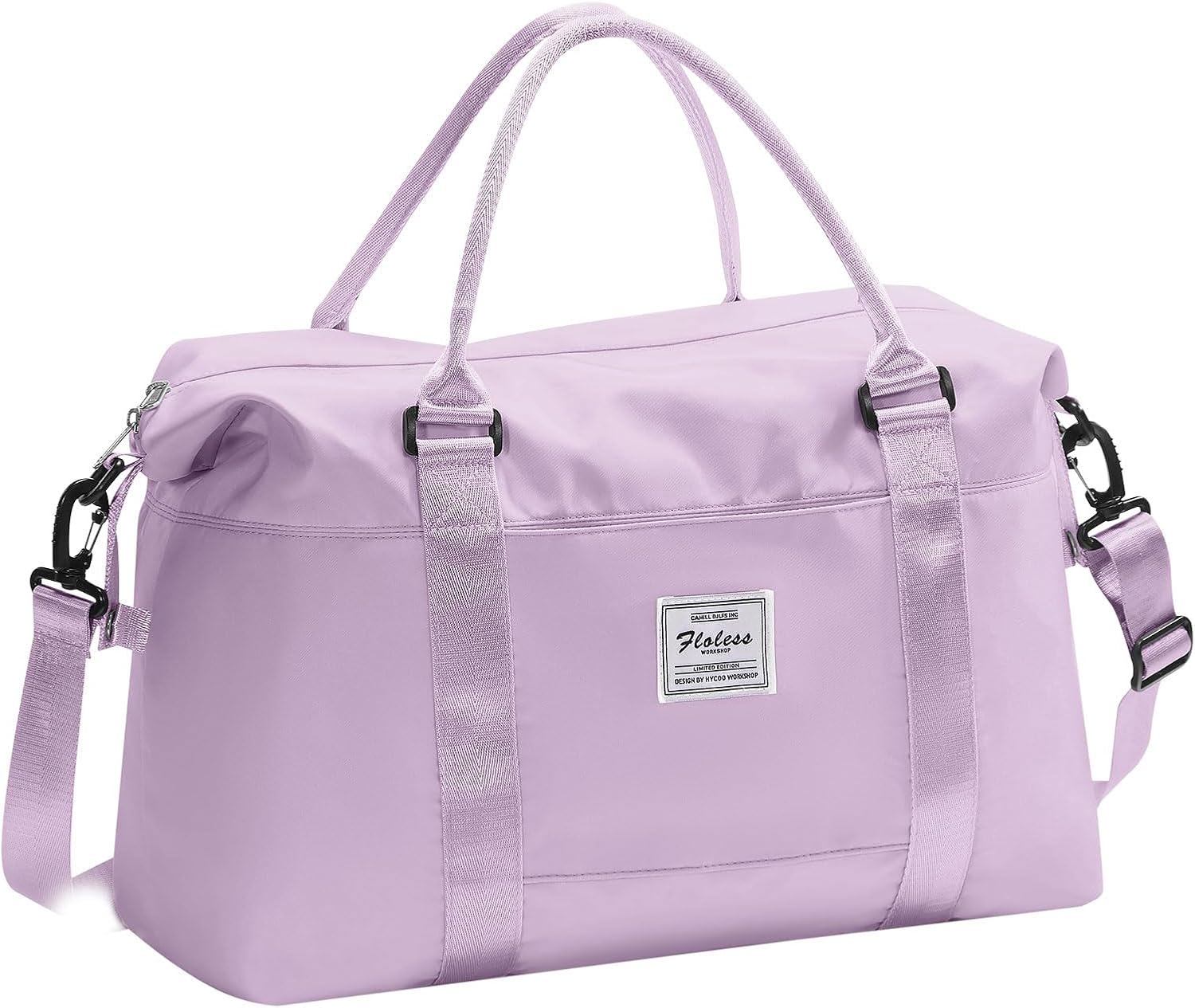 Small Gym Bag for Women, Purple Stylish Duffle Travel Bag for Plane, Lightweight Duffle Bag for Women, Sport Gym Tote Bag with Wet Pocket for Yoga, Pilates, Swimming - Image 9