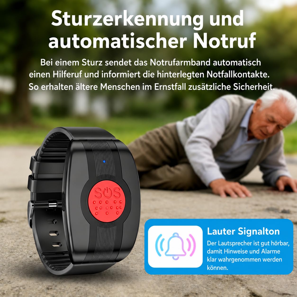 SOS One – Notrufarmband mit SOS-Taste