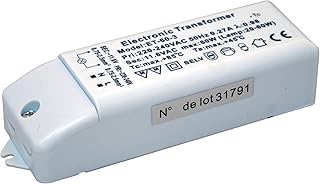 TIBELEC 203230 Transformateur électronique pour Lampes halogènes 12 V 60 W Maxi, Blanc