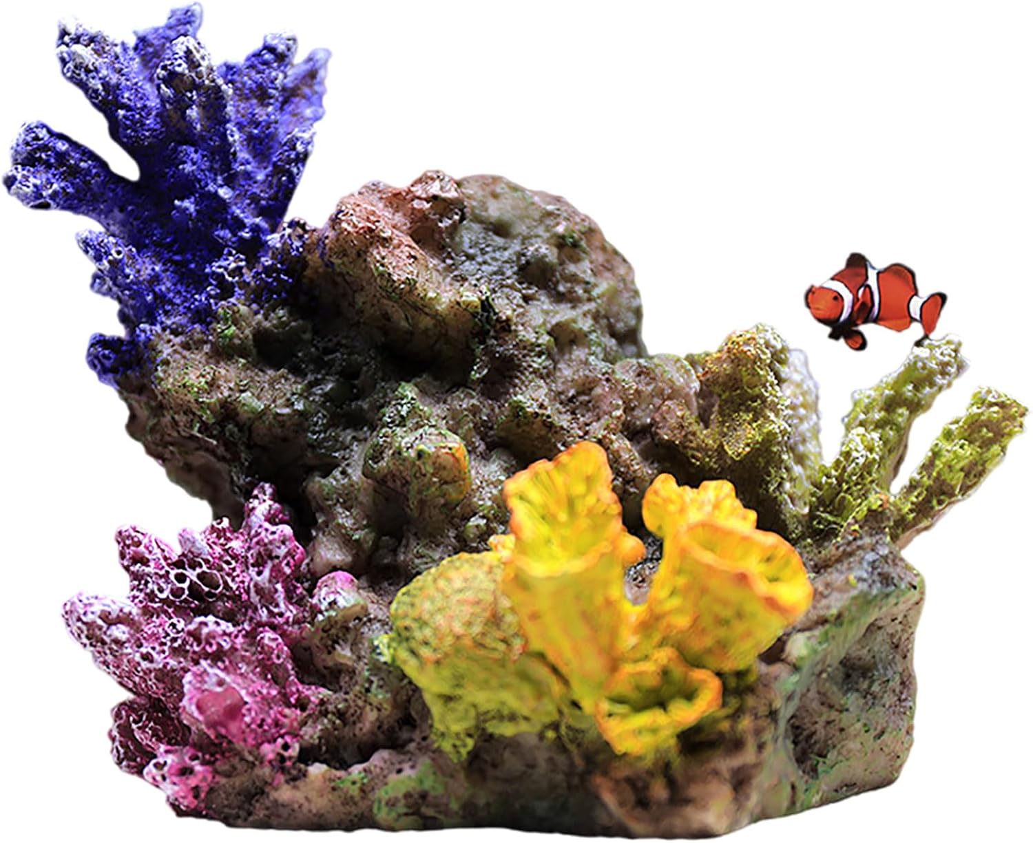 COYOUCO Aquarium Coral Reef Decorations, Craft Resin Plants Fish Tank Decor Ideal for Fish Tanks and Tabletop Decoration,A