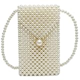 Xoeryoy Pearl Purse, Luxury Pearl Bag Chain Purse, Shoulder Crossbody Evening Bag for Party