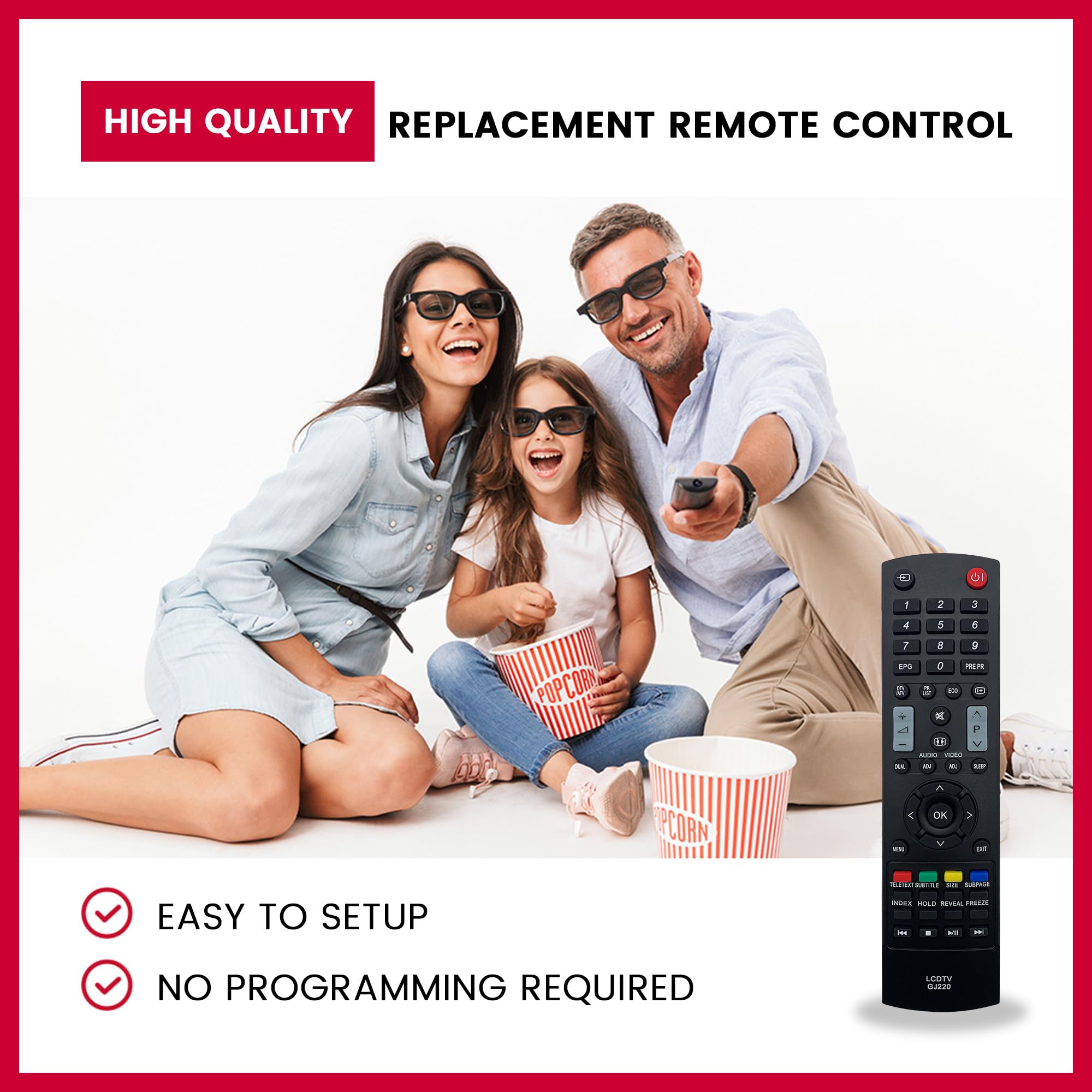 Télécommande Neuve Pour Téléviseurs Sharp LC-22LE320E / LC26LE320E - Modèle GJ220