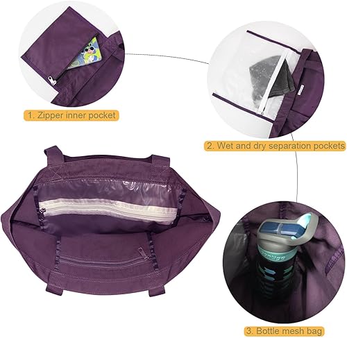 Miniatura 4 de Bolsa de lona para esterilla de yoga para mujer, bolsas de yoga y transportadores, se adapta a todas tus cosas, pilates, viajes, oficina, playa,