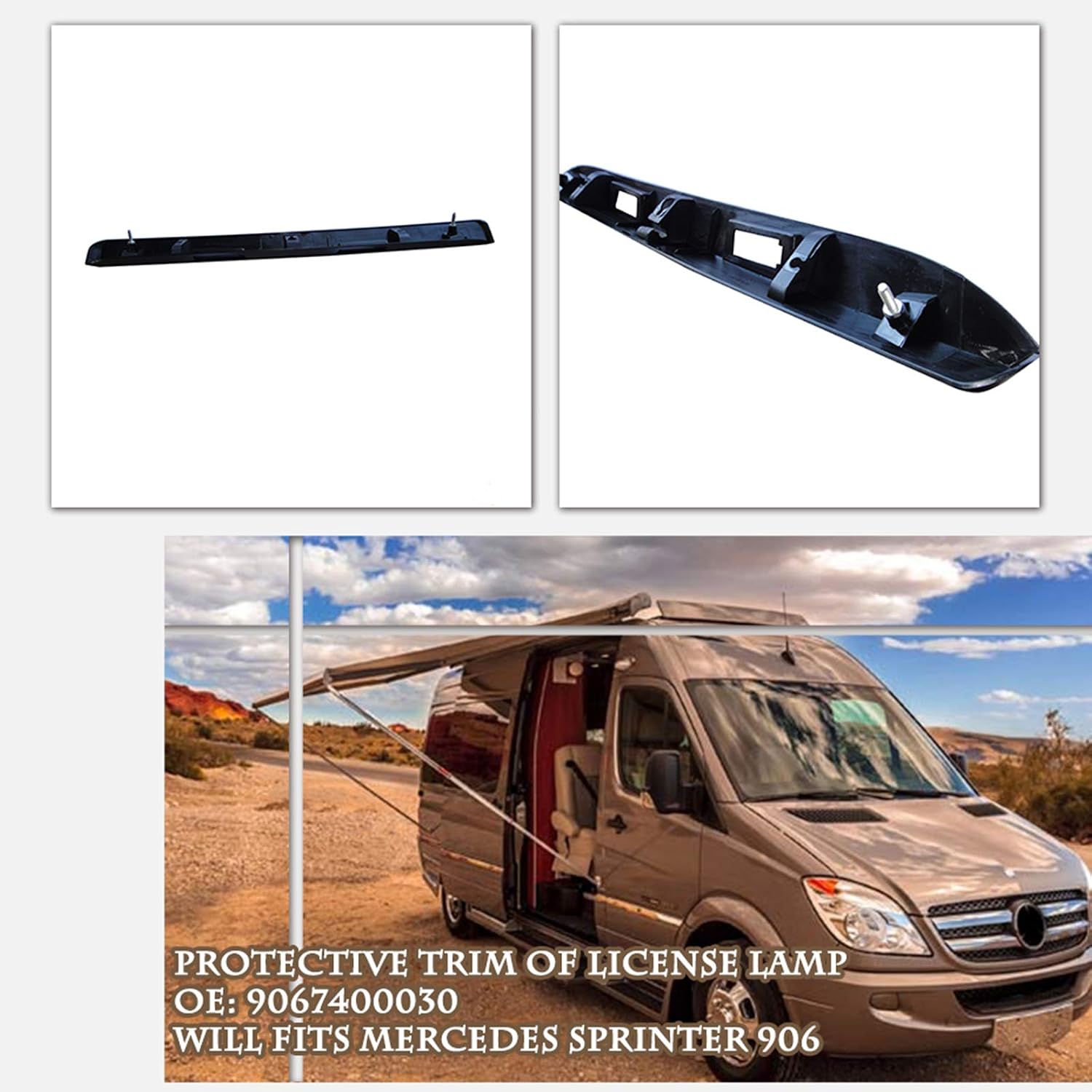 License Plate Frame Fits for Sprinter 906 License Plate Mounting Bracket Holder OE 9067400030 A9067400030