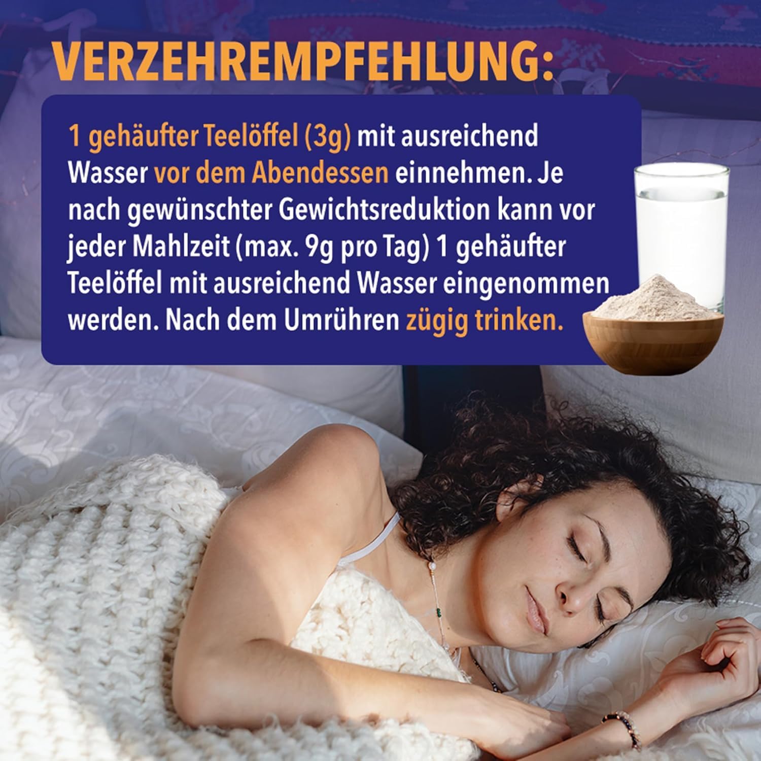 KETO BRN NIGHT - Koffeinfrei mit Glucomannan & Chrom aus Deutschland | Unterstützt den Stoffwechsel | 90g Pulver entsprechen ca. 180 Kapseln | Diät Nahrungsergänzungsmittel vegan (3x90g)
