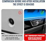 4PCS Car Camera Lens Protector, HD Clear Car Backup Camera Protective Sticker, Anti-Rain Waterproof Reversing Camera Cover, Anti-Scratch Universal Shield Film for Auto Truck SUV
