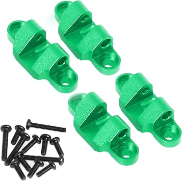 Aluminum Lower Shock Mount for Losi 1/18 Mini LMT 4X4 Brushed Monster Truck,Replacement for Losi - LOS211044 Upgrade Part Suspension Mounting Set for Losi-LOS01026 1/18 Mini LMT Monster Green