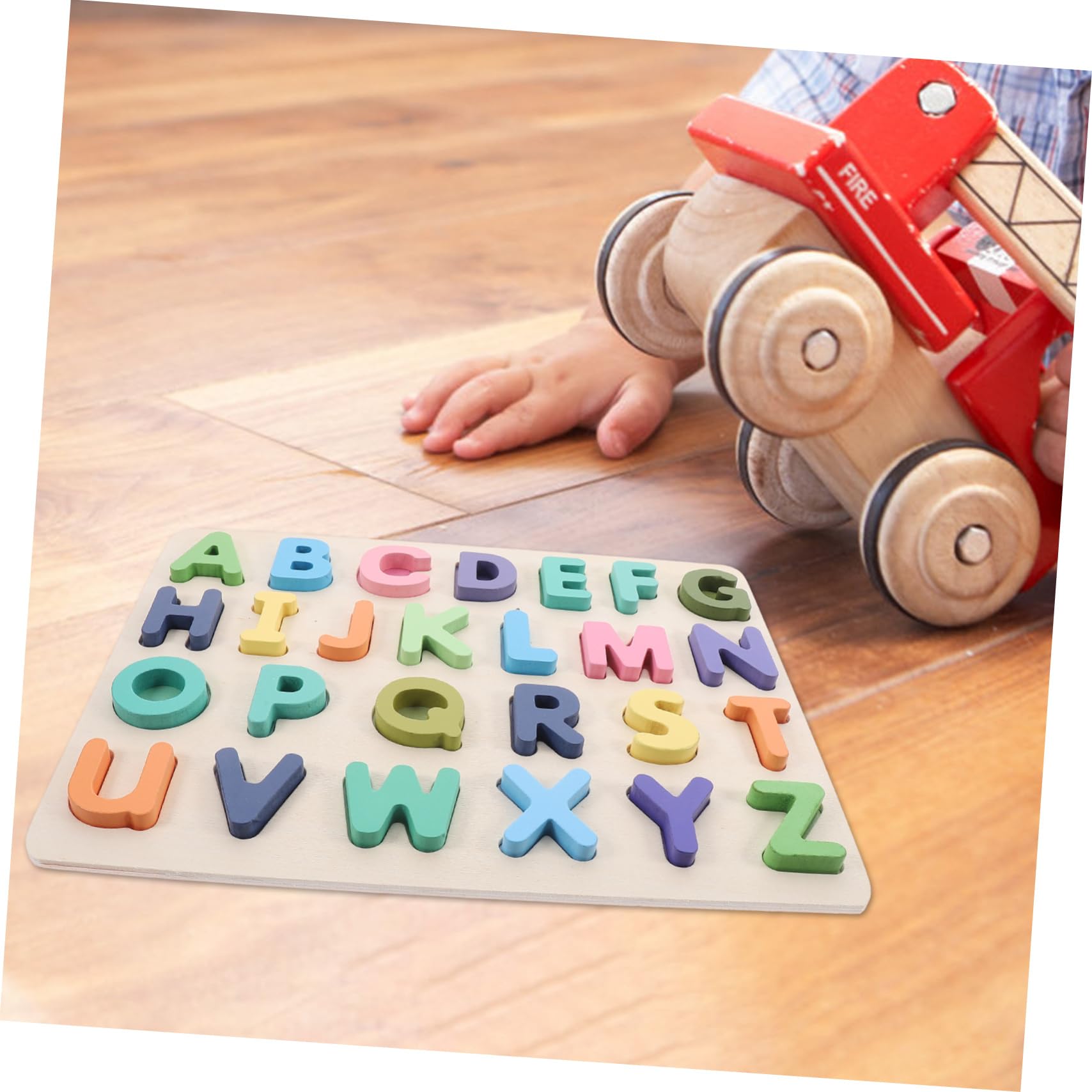 Puzzle Alfabetico in Legno per Bambini, 2 Set, Gioco Educativo | Festa Scuola Decor, Alfabeto Inglese, Lettere e Numeri, Puzzle Lettere Alfabeto