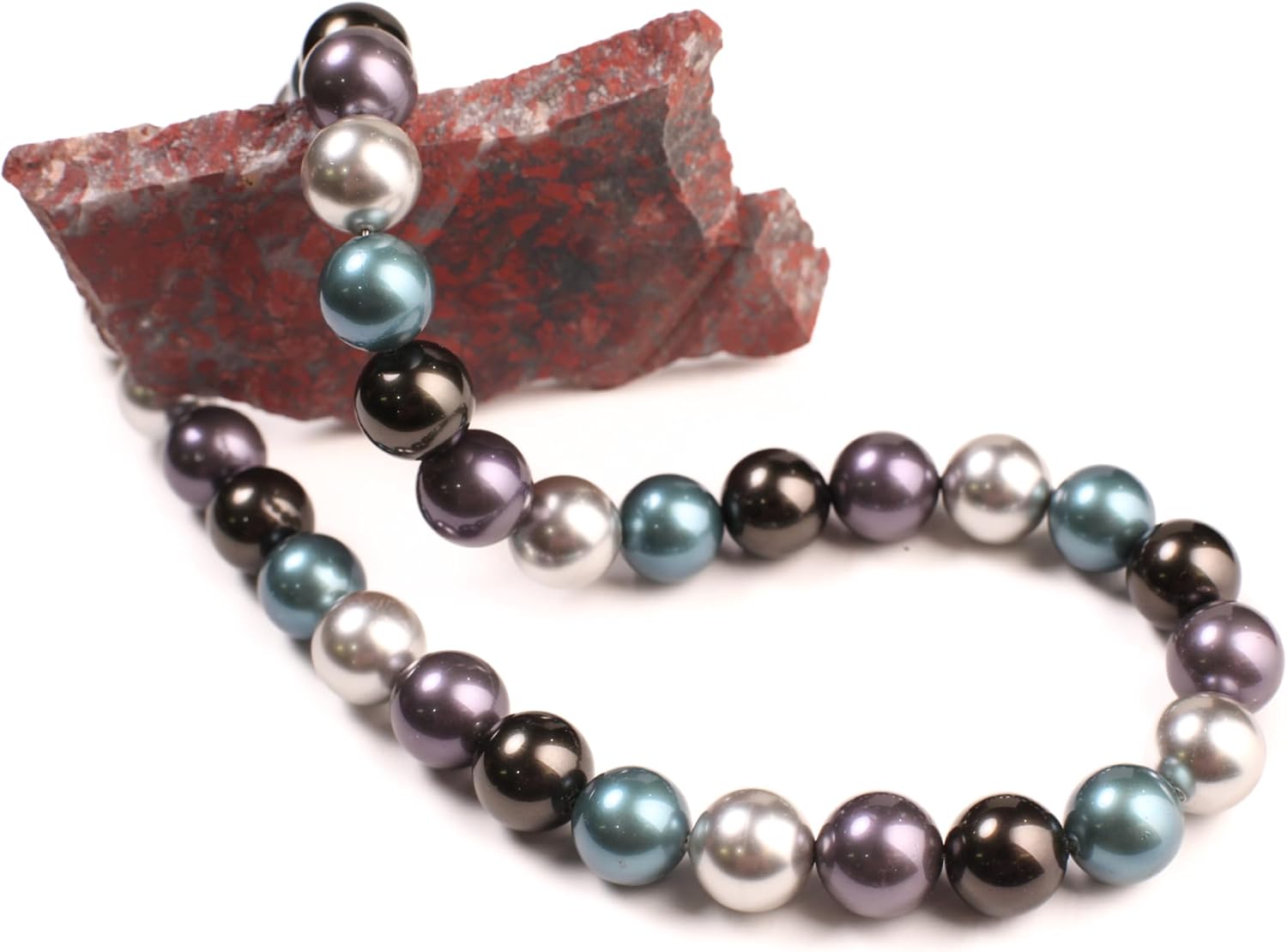 12mm Multi Color South Seashell Pearl Necklace with Magnetic Clasp 16-34" choice, Bridal,Evening wear, party, Elegant gift