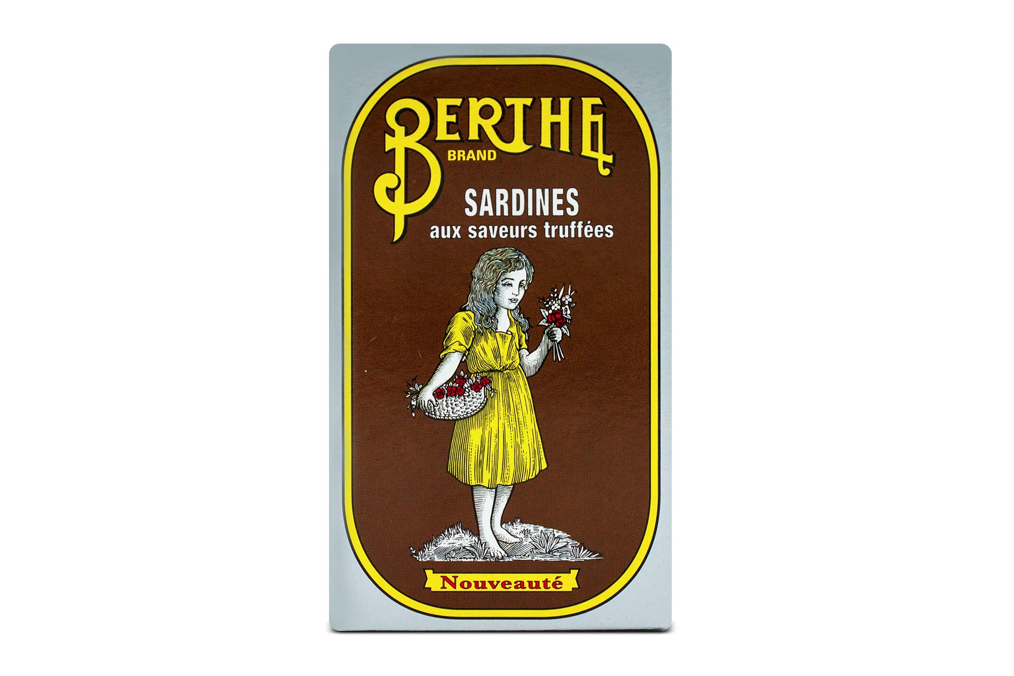 Berthe – Pack de 6 Sardines à l’huile d’olive saveur truffe – 125 g - Portugal