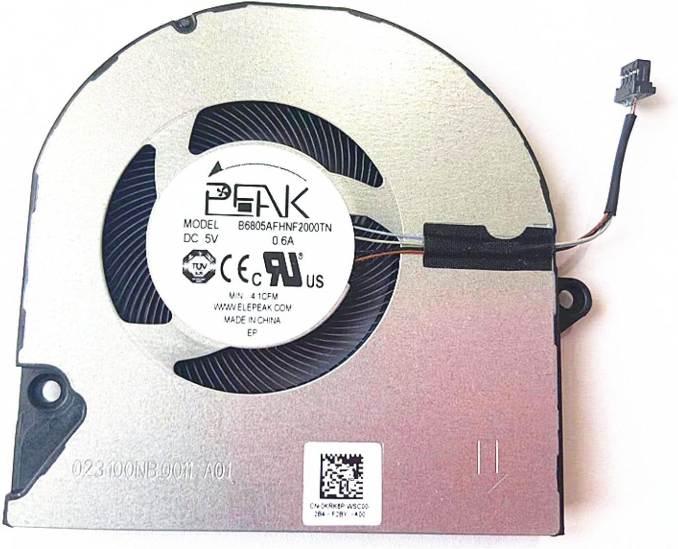 Fleshy Leaf New CPU Cooling Fan Replacement for DELL Inspiron 15 5510 5515 5518 Inspiron 14 5410 5415 5418 7400 7415 2-in-1 2021 Series EG50050S1-CH90-S9A 023.100NB.0001 KRK6P 0KRK6P