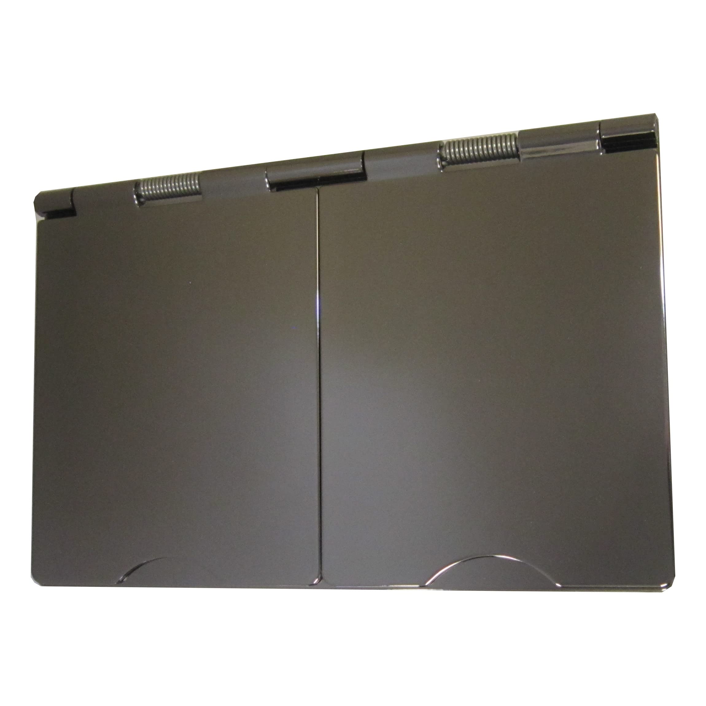 G&H Brassware Black G&H 6164Bn 2 Gang Nickel Floor Socket 4 Module Plate