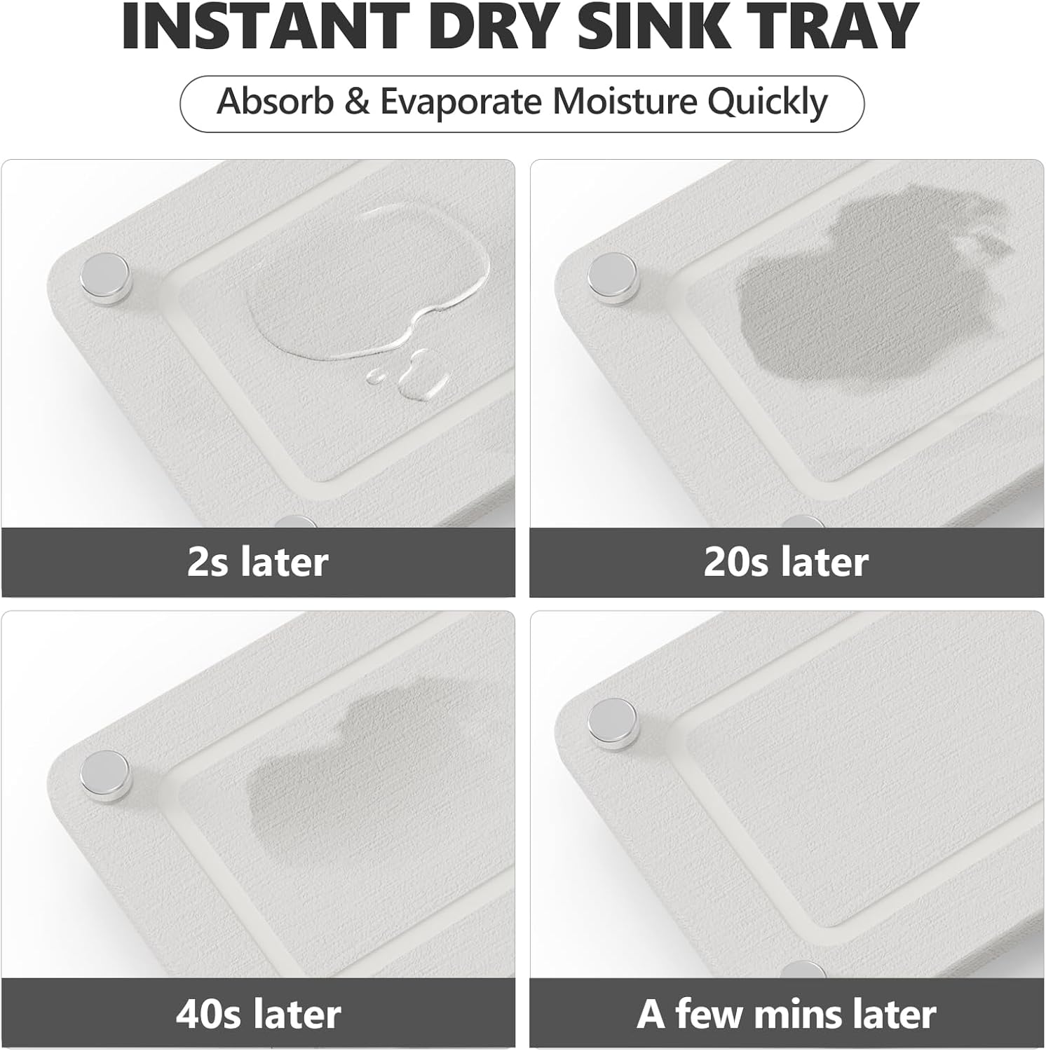 Dish Soap Dispenser Set for Kitchen 16oz Glass Bottle with Stainless Steel Pump, Instant Dry Tray, Perfect for Kitchen Decor and Bathroom Accessories, Women’s Gifts for Christmas - Image 2