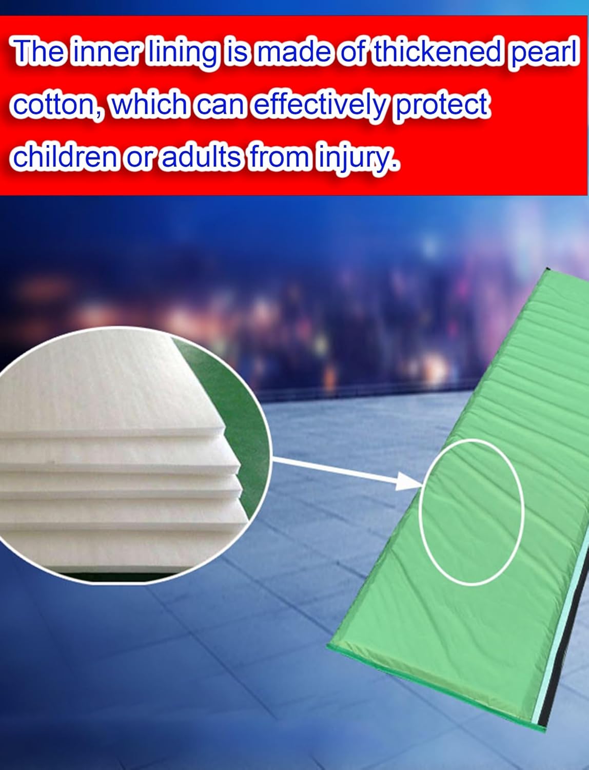 Impact-Resistant Basketball Pole Pads, 6FT Universal Wrap-Around Protection for Outdoor Gym/Playground Safety