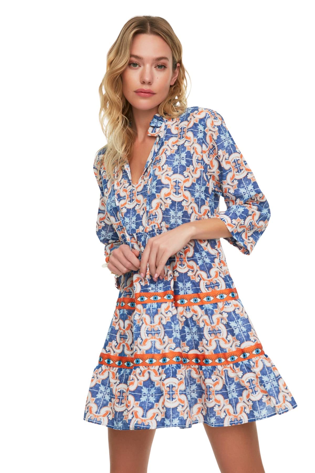 Trendyol FeMan Mini Basic Relaxed fit Woven Dress