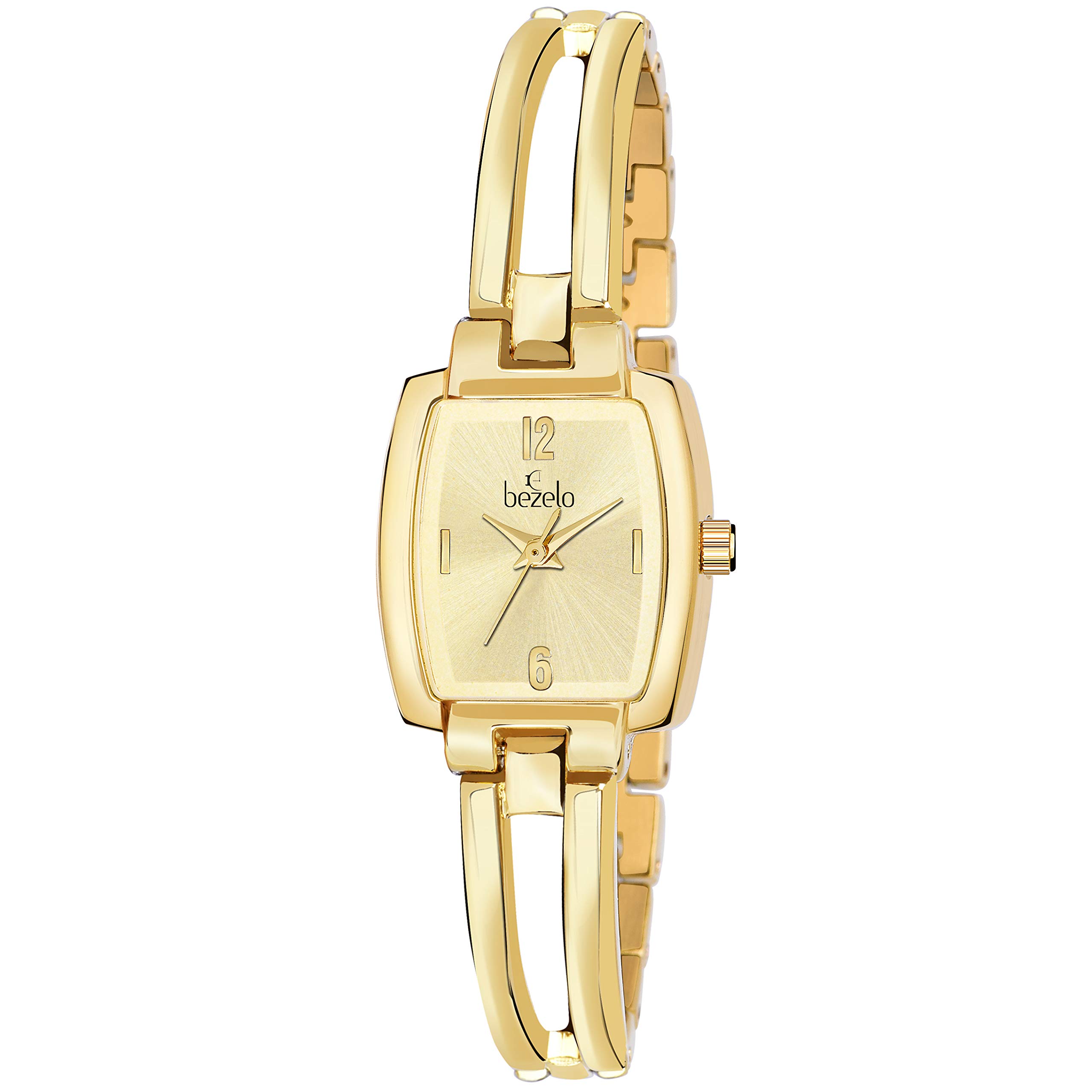 BEZELO Analogue Womens Watch (Gold Dial Gold Colored Strap) (B07Y7766ZQ) Amazon Price History, Amazon Price Tracker