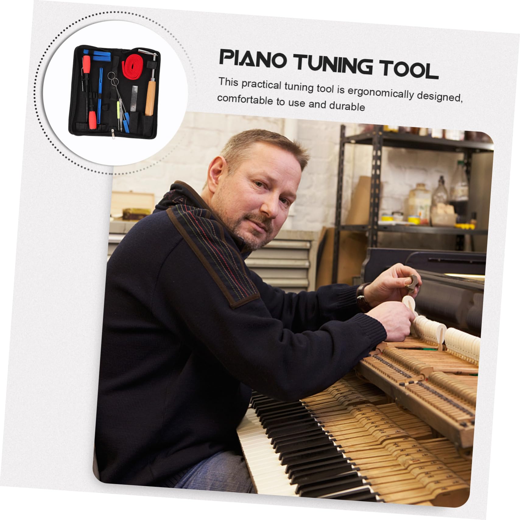 TOYANDONA 1juego De Afinación De Piano Sordinas Prácticas y Accesorios De Reparación Para De Instrumentos