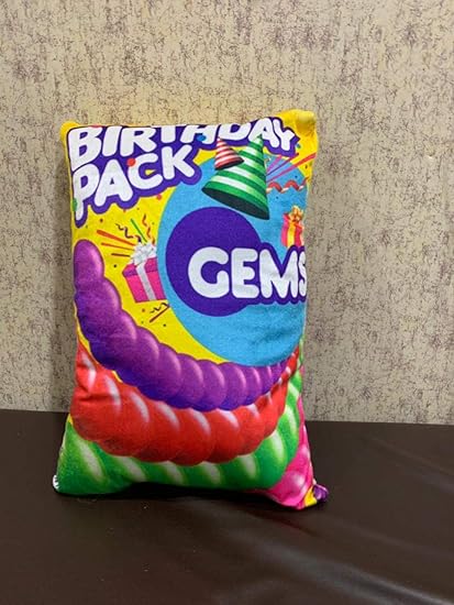 Velvet Dev Enterprises Chocolate Printed Decoration Pillow Multicolor, Pack of 1