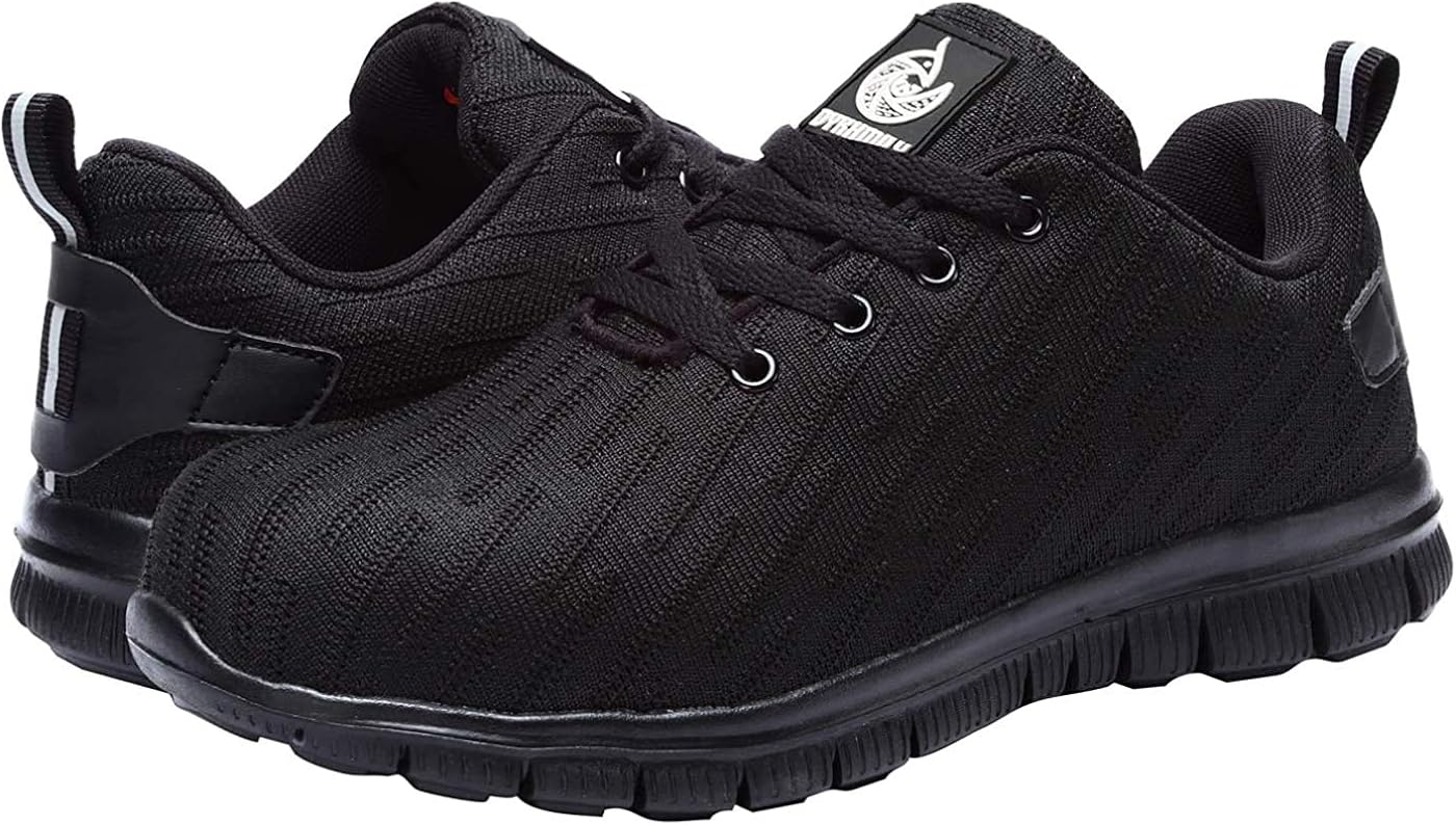 DYKHMILY Steel Toe Shoes for Men Women Lightweight Safety Shoes Slip Resistant Breathable Puncture Proof Work Sneakers : Clothing, Shoes & Jewelry