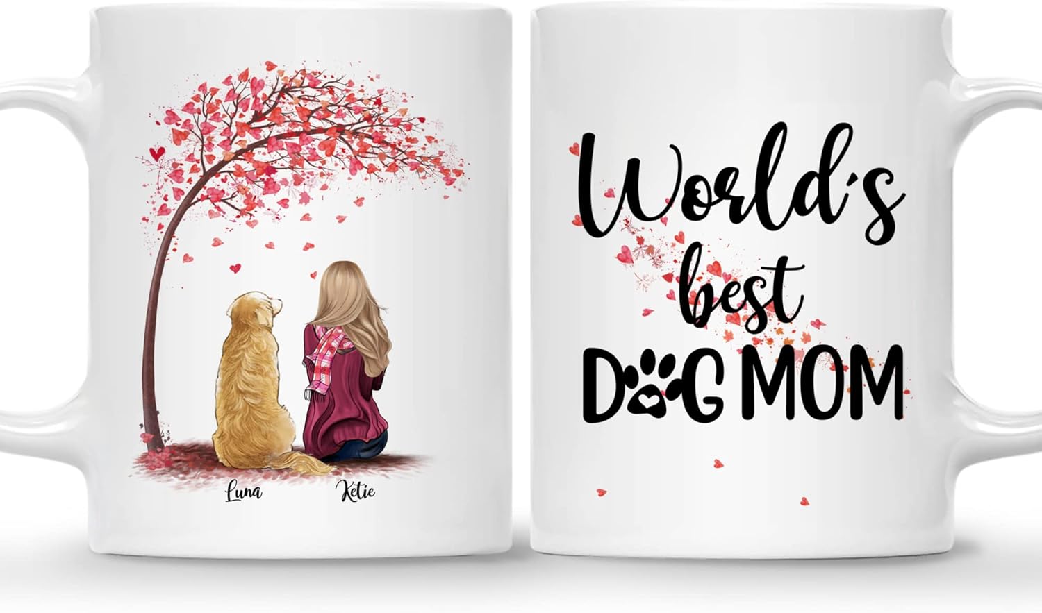 Gossby Personalized Dog Mom Coffee Mug Custom Dog Mom