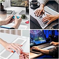 Vista 5 de SELORSS Reposamuñecas Acrílico para Teclado Pro- TENKEYLESS Teclado 80%- Reposapalmas Ergonómico para Teclados Mecánicos para Teclado